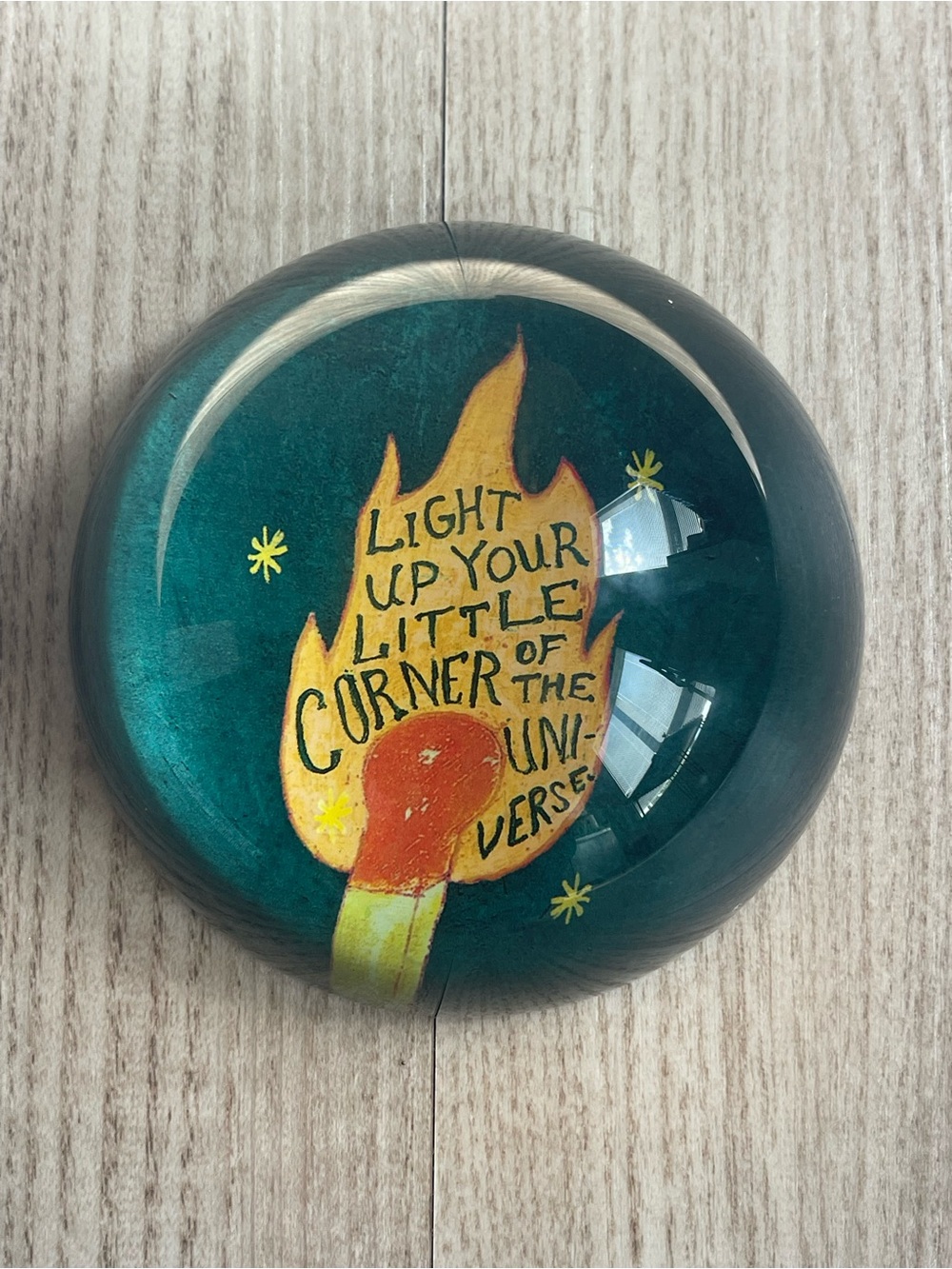 Sugarboo & Co. Paperweight with Match Flame Design